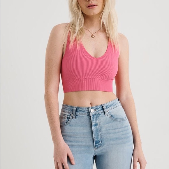 Stella Seamless Plunge Tank Top from garage. - Picture 1 of 3